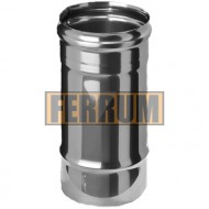 Дымоход однстенный 0,25 метра нержавейка Ferrum