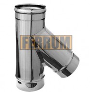 Тройник 135 градусов нержавейка Ferrum