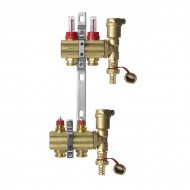 Коллекторная группа с расходомерами латунь Danfoss 2 выхода