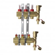 Коллекторная группа с расходомерами латунь Danfoss 3 выхода